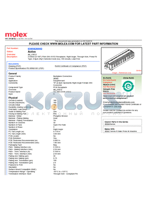 36582-0002 datasheet - 2.54mm (0.100