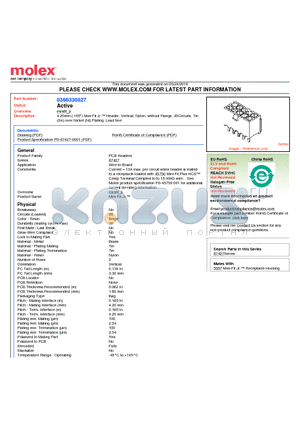 36633-0027 datasheet - 4.20mm (.165