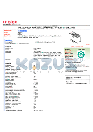 36633-0028 datasheet - 4.20mm (.165