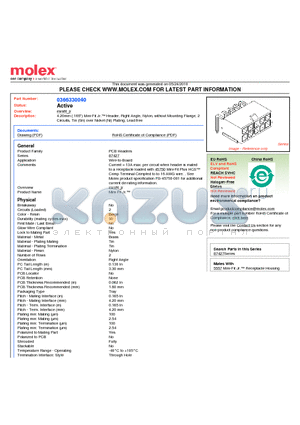 36633-0040 datasheet - 4.20mm (.165