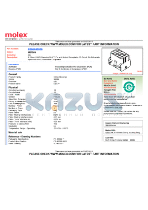 36644-008 datasheet - 2.13mm (.084