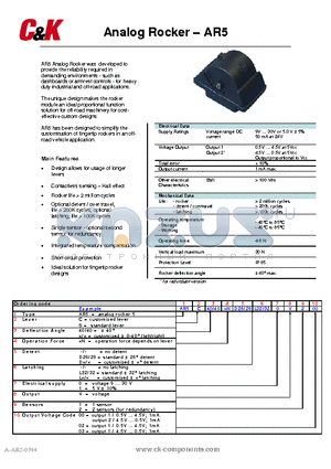 AR5 datasheet - Analog Rocker