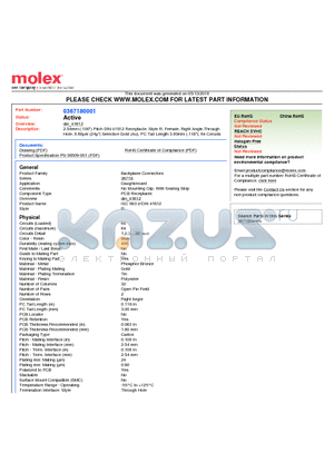 36718-0001 datasheet - 2.54mm (.100