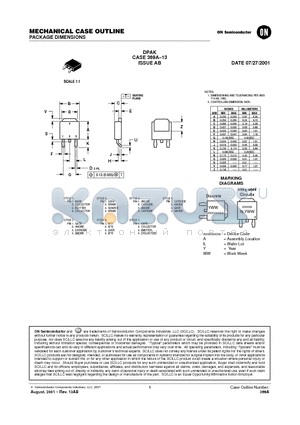369A-13 datasheet - MECHANICAL CASE OUTLINE PACKAGE DIMENSIONS