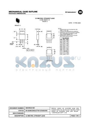 369AD-01 datasheet - 3.5 MM IPAK, STRAIGHT LEAD