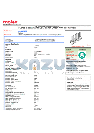 26-48-1031 datasheet - 3.96mm (.156