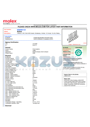 26-48-1131 datasheet - 3.96mm (.156