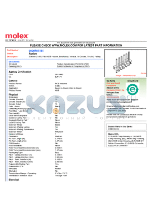 26-48-1181 datasheet - 3.96mm (.156