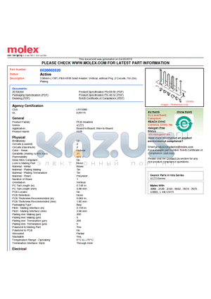 26-60-2020 datasheet - 3.96mm (.156