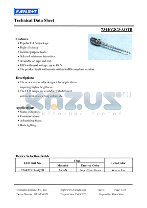 7344-V2C3-AQTB datasheet - Specially designed for applications