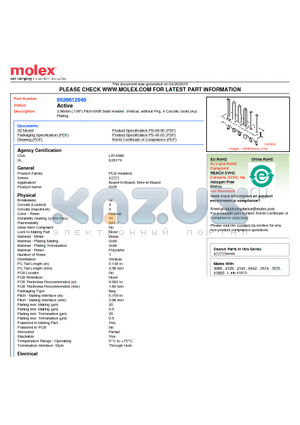 26-61-2040 datasheet - 3.96mm (.156