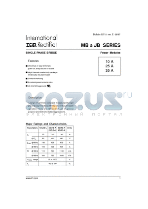 36MB100A datasheet - SINGLE PHASE BRIDGE