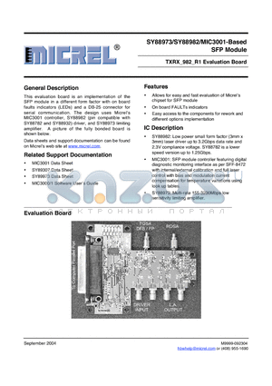 5010 datasheet - TXRX_982_R1 Evaluation Board