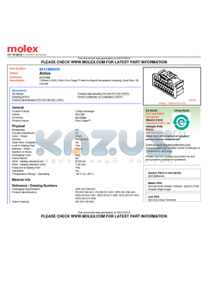 5011895010 datasheet - 1.00mm (.039