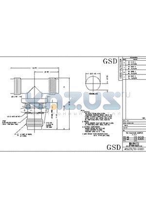 50-00001 datasheet - TNC BULKHEAD ADAPTER