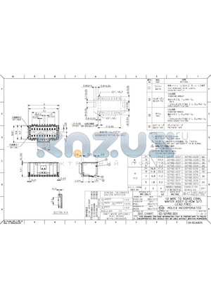 501190-3017 datasheet - 1.0 WIRE TO BOARD CONN. WAFER ASSY (2-ROW S/T) -LEAD FREE-