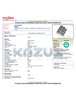 370807 datasheet - 7.50mm (.295