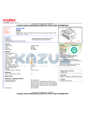 501330-1100 datasheet - 1.00mm (.039