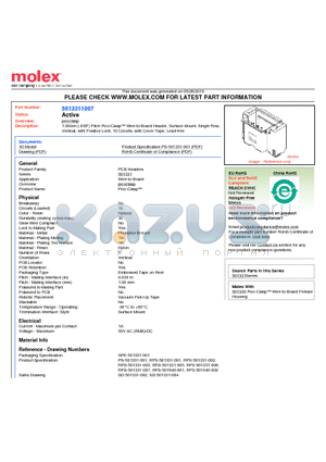 5013311007 datasheet - 1.00mm (.039