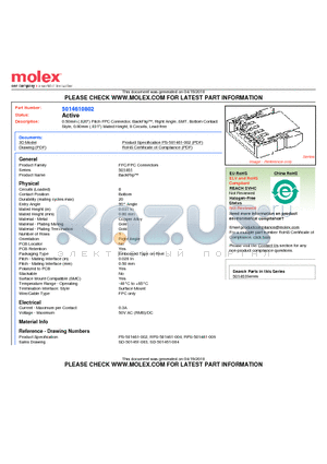 501461-0802 datasheet - 0.50mm (.020