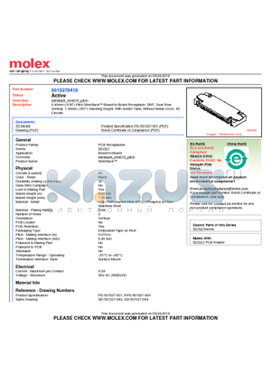 501527-0410 datasheet - 0.40mm (.016