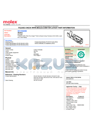 501193-2000 datasheet - 1.00mm (.039