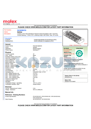 5016350410 datasheet - 0.40mm (.016