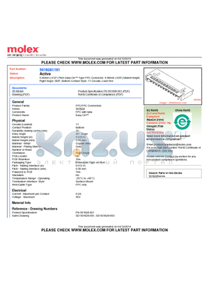 501628-1191 datasheet - 0.30mm (.012