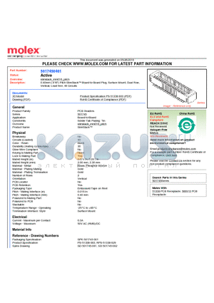 5017450401 datasheet - 0.40mm (.016