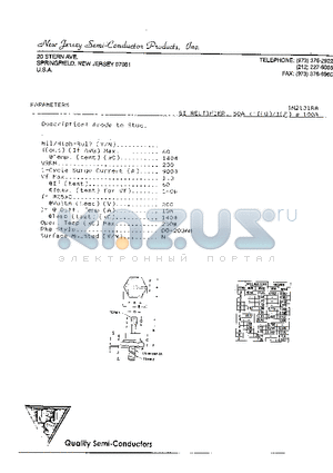 1N2131RA datasheet - anode to stud