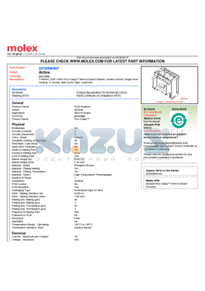 501940-0407 datasheet - 1.00mm (.039