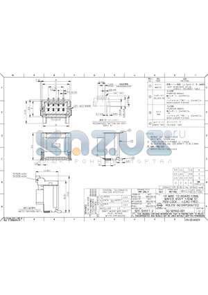 501940-0417 datasheet - 1.0 WIRE TO BOARD CONN. WAFER ASSY 1-ROW ST POSI-LOCK -LEAD FREE-