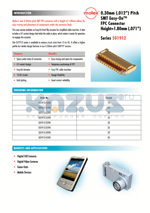 501912-2590 datasheet - FPC Connector