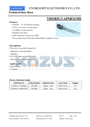 7383/R5C3-APSB/MS datasheet - Specially designed for applications