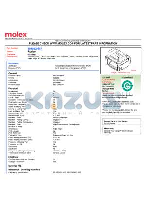 5019530407 datasheet - 1.00mm (.039