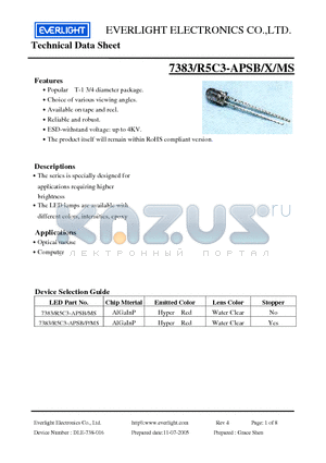 7383/R5C3-APSBX datasheet - Specially designed for applications