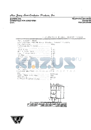 1N23C datasheet - UHF/MW MIXER DIODES, DENERAL PURPOSE