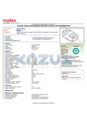 5020462070 datasheet - 1.25mm (.049