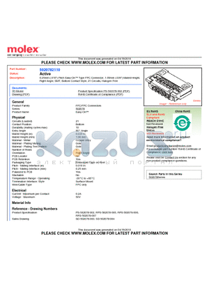 502078-2110 datasheet - 0.25mm (.010