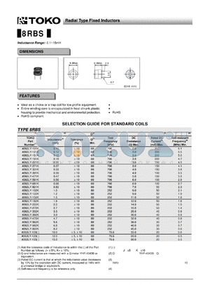 262LY-103 datasheet - Radial Type Fixed Inductors