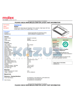 502250-2191 datasheet - 0.30mm (.012