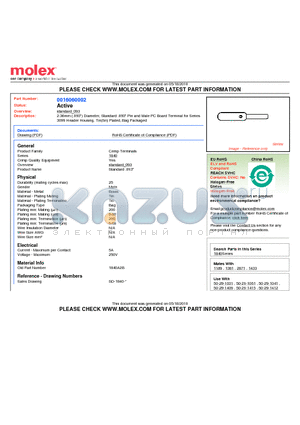 0016060002 datasheet - 2.36mm (.093) Diameter, Standard .093