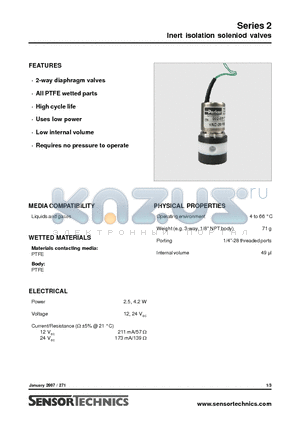 002-0010-900 datasheet - Inert isolation soleniod valves