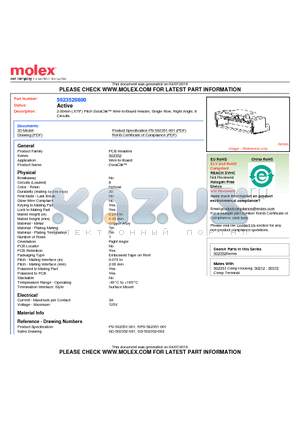 5023520800 datasheet - 2.00mm (.079