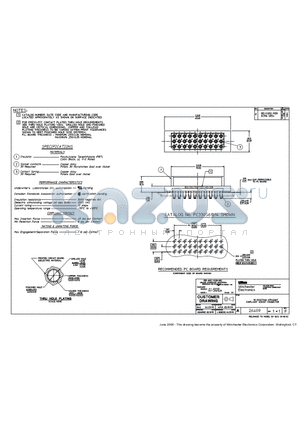 26409 datasheet - 30 POSITION STRAIGHT COMPLIANT SOCKET CONNECTOR