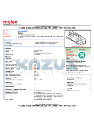 502380-0800 datasheet - 1.25mm (.049