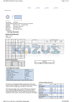 2643375002 datasheet - 43 SHIELD BEAD