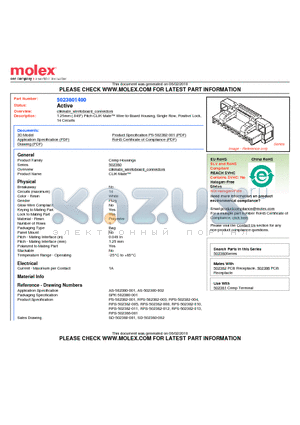 5023801400 datasheet - 1.25mm (.049