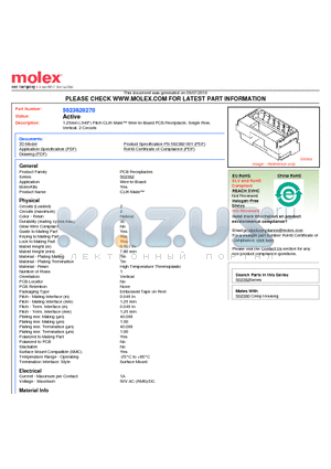 502382-0270 datasheet - 1.25mm (.049