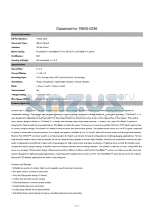 502382-0470 datasheet - PCB Through Hole, SMT (Surface Mount Technology)